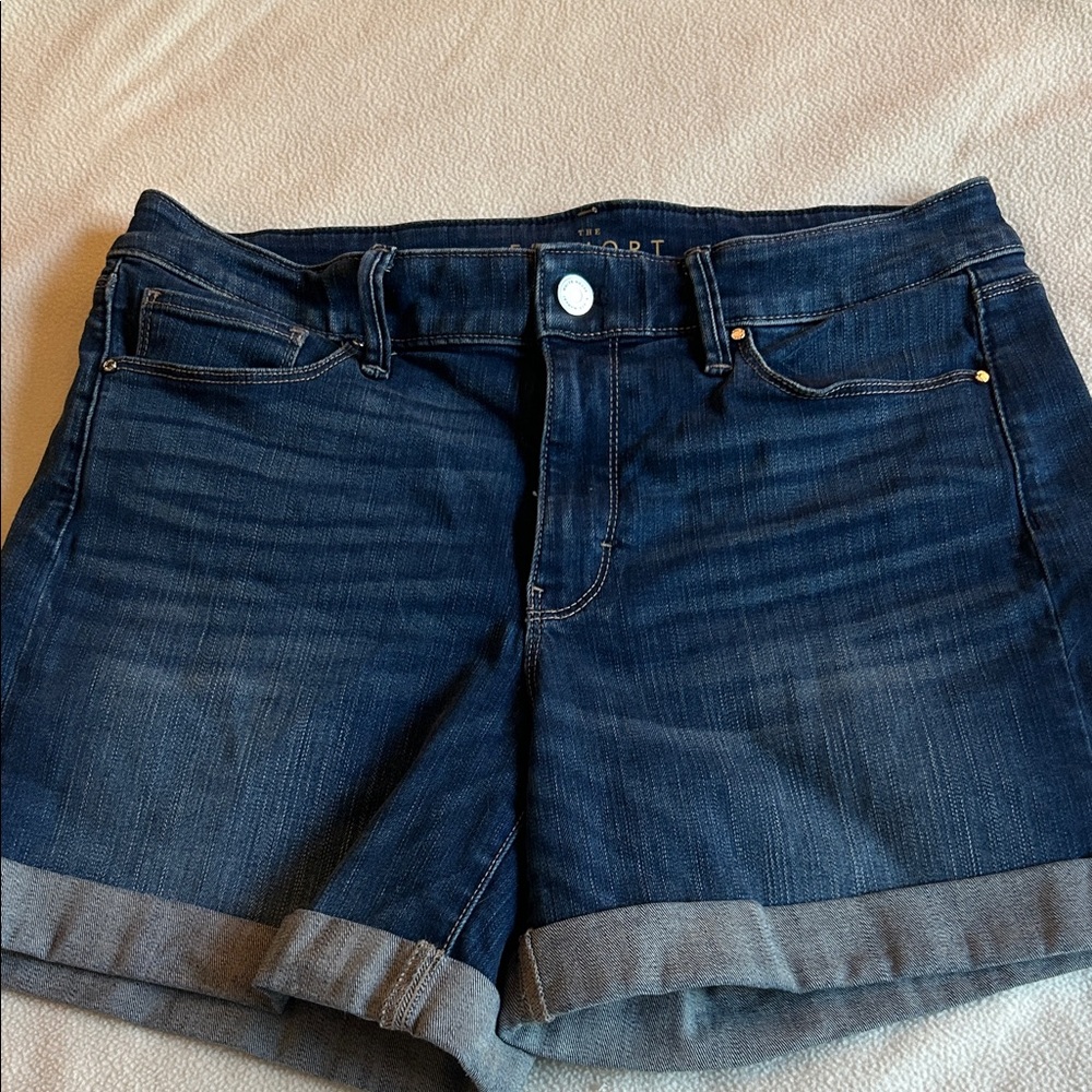 White House Black Market Indigo Jean Shorts